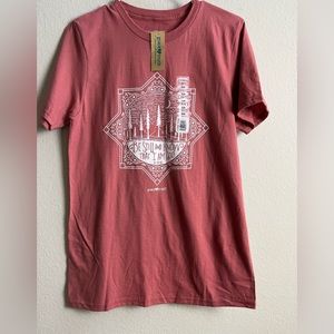 GRACE & TRUTH BE STILL AND KNOW THAT I AM GOD SALMON SIZE S TSHIRT PREOWNED